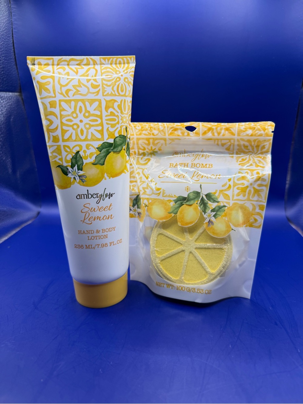 Sweet Lemon Hand & Body Lotion and Bath Bomb